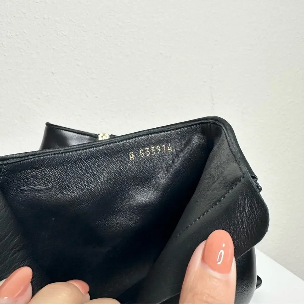 CHANEL Black Ankle Boots Size 37 CC Logo Bow Accent